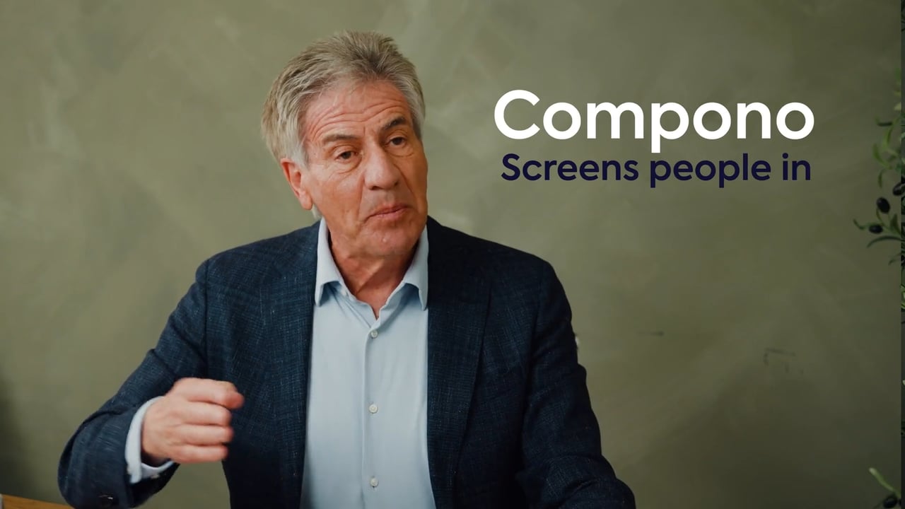 Andrew Banks to camera on screening candidates in rather than out