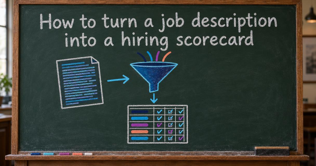 How to turn a job description into a hiring scorecard
