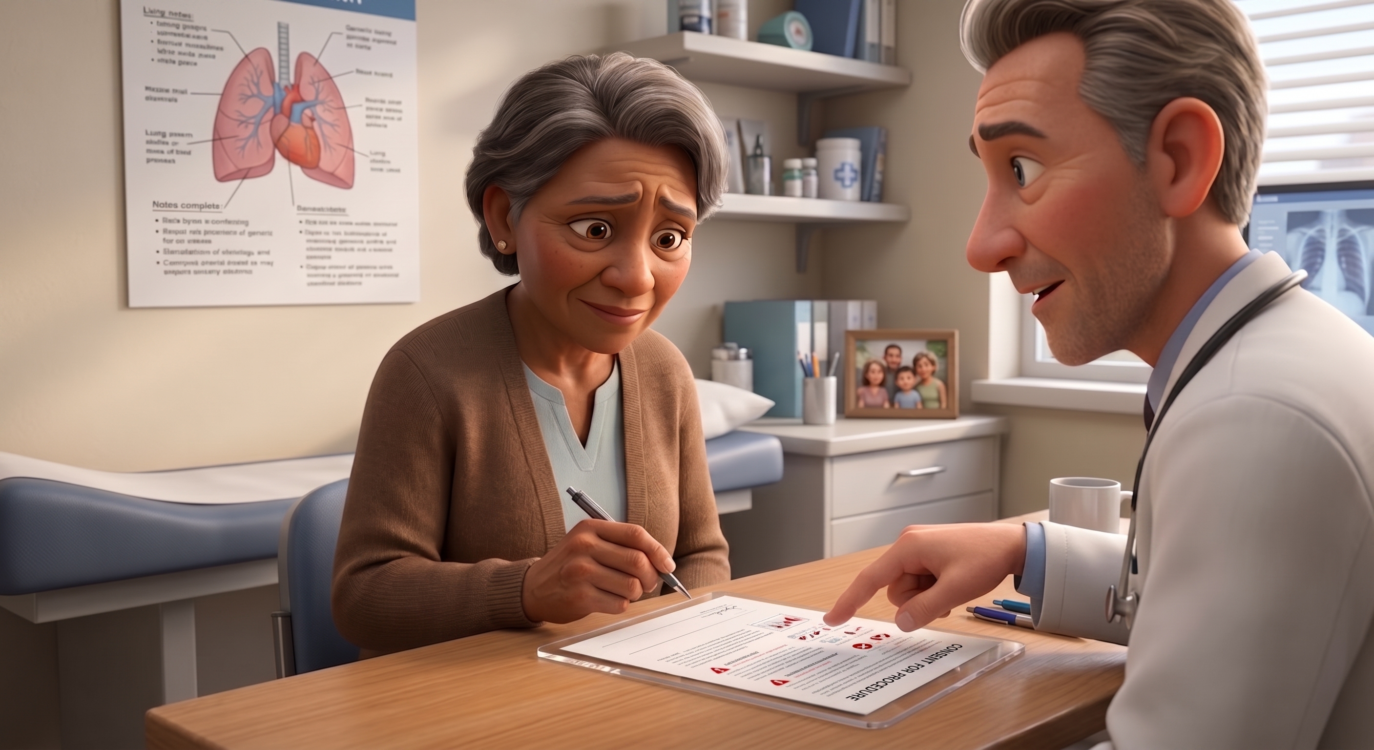siging a medical test that you dont understand