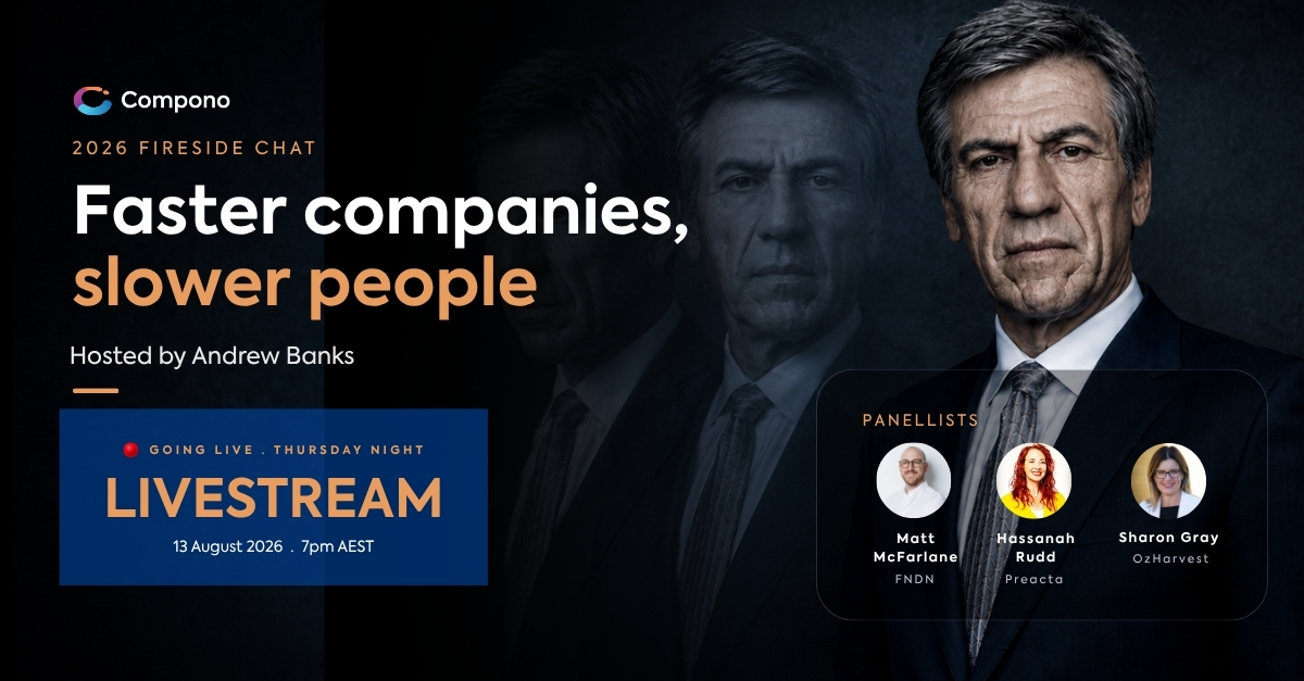 LIVESTREAM Fireside Chat: Faster companies, slower people?