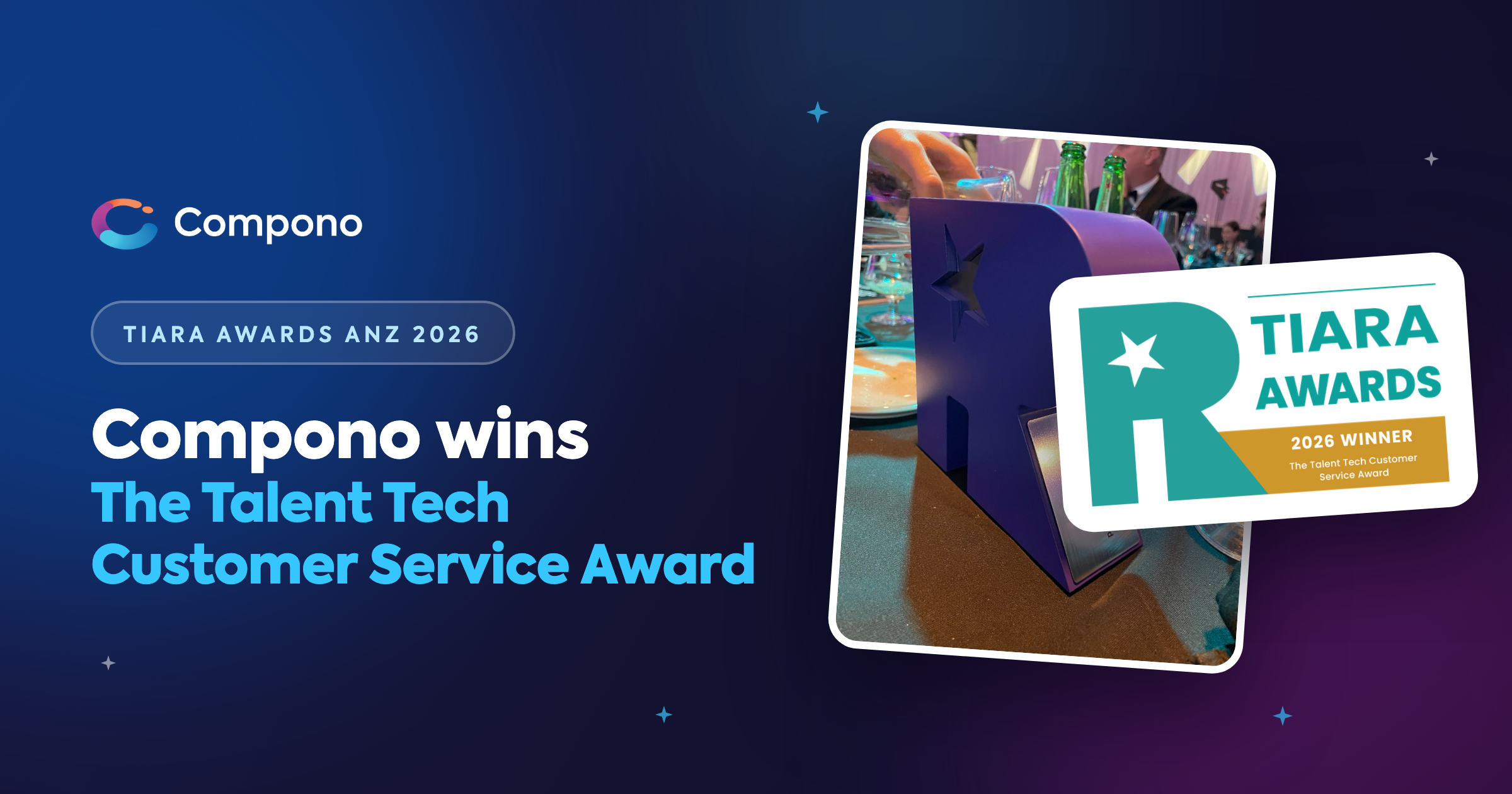 Compono wins The Talent Tech Customer Service Award at the 2026 TIARAs