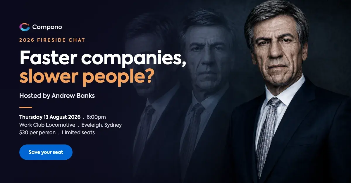 Faster companies, slower people - fireside chat recording