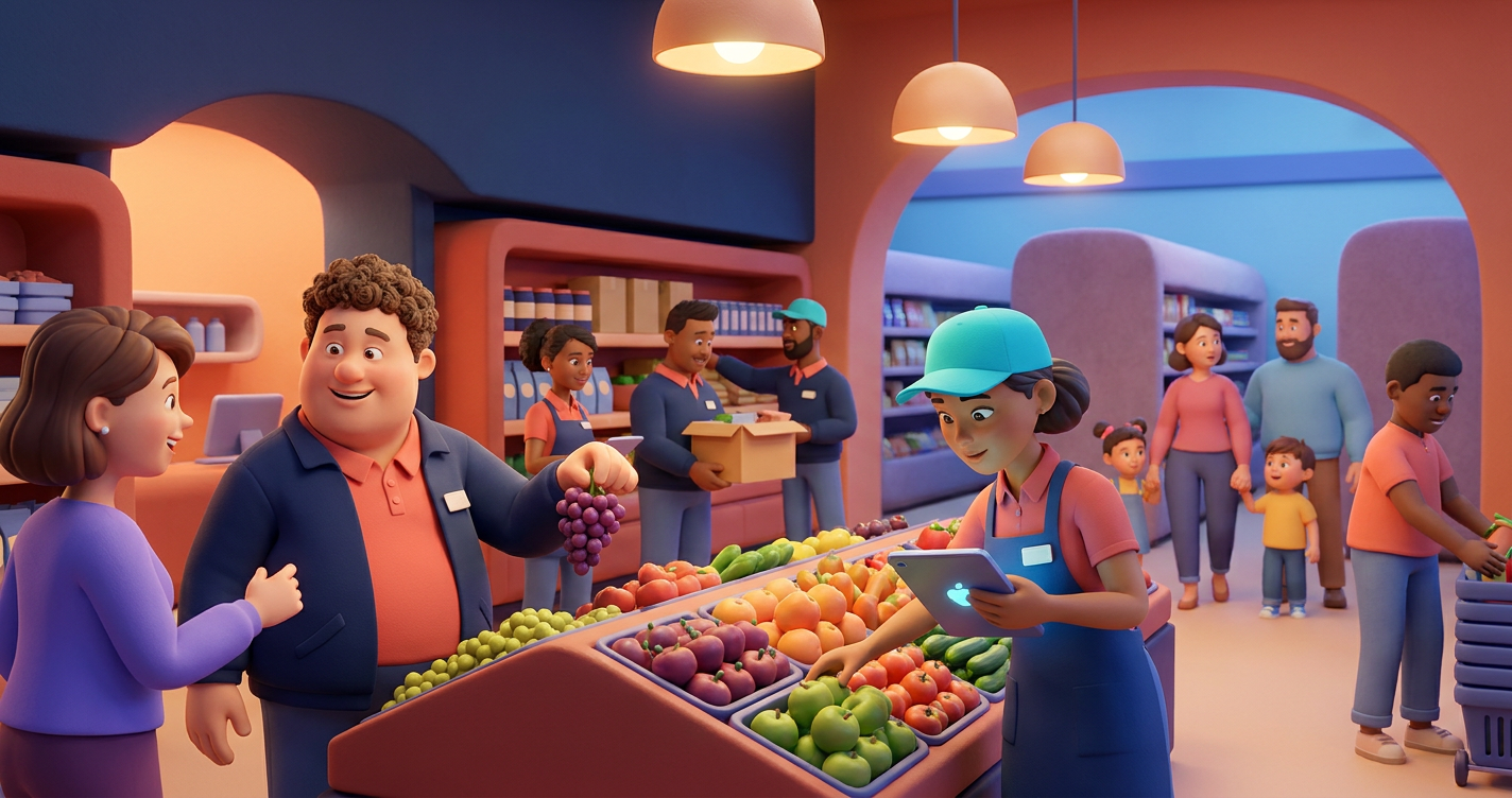 How does behavioural hiring work in supermarkets