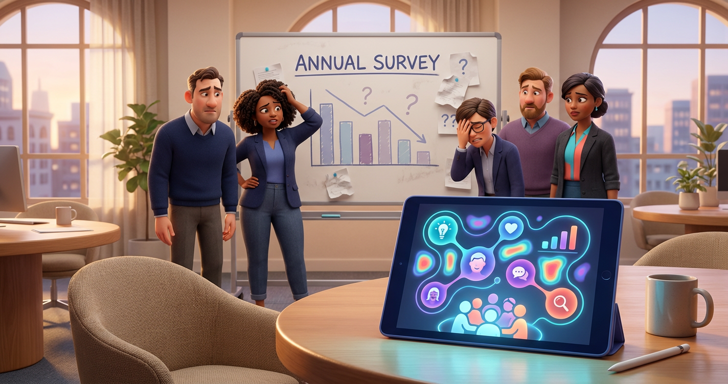 Why engagement surveys don't work for modern teams