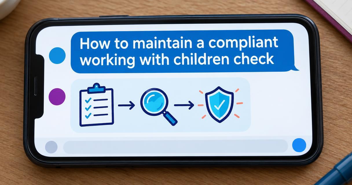 How to maintain a compliant working with children check