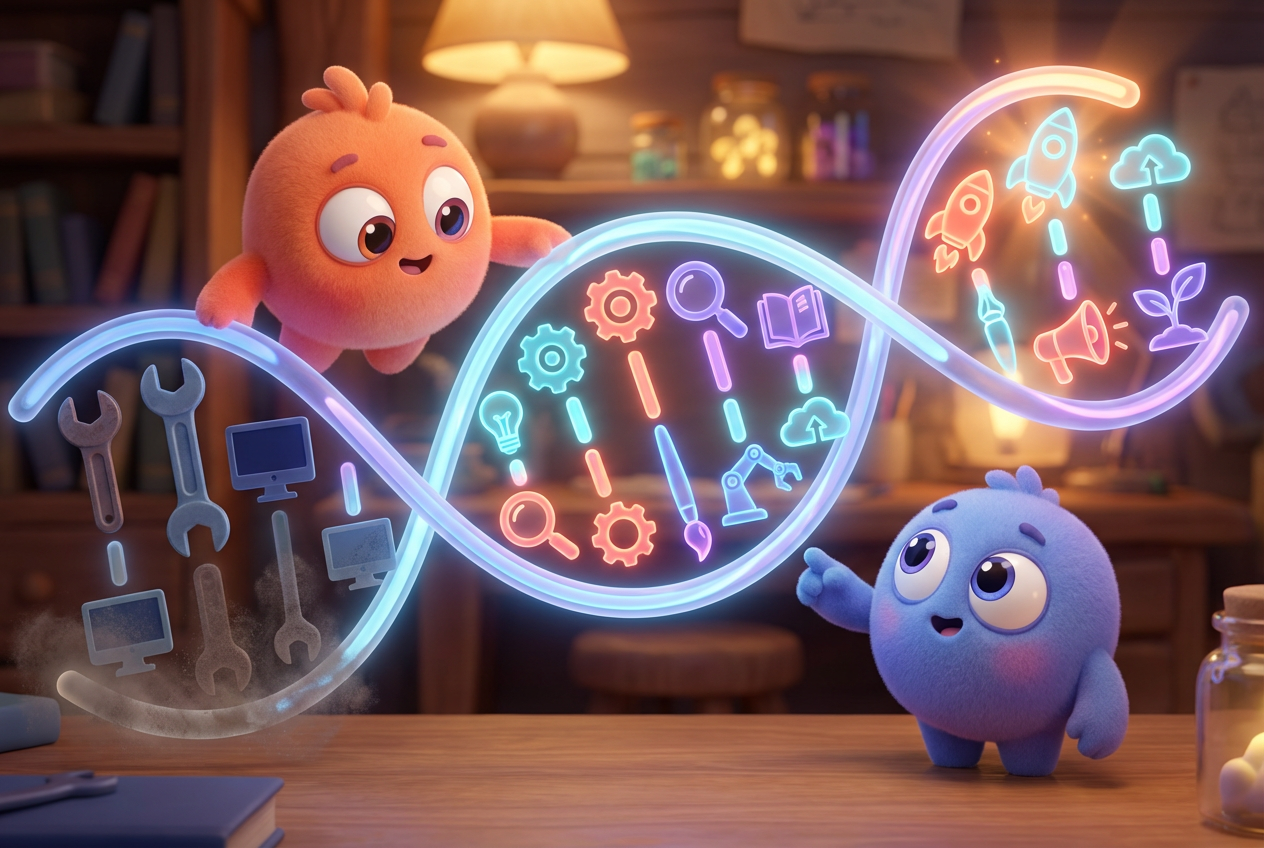 Section 1 illustration for Screening for skills in a world of 18-month cycles