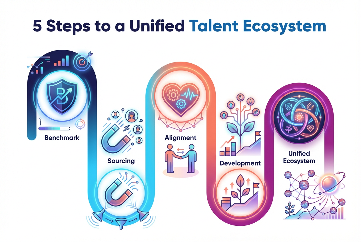 Infographic: 5 Steps to a Unified Talent Ecosystem in 2026