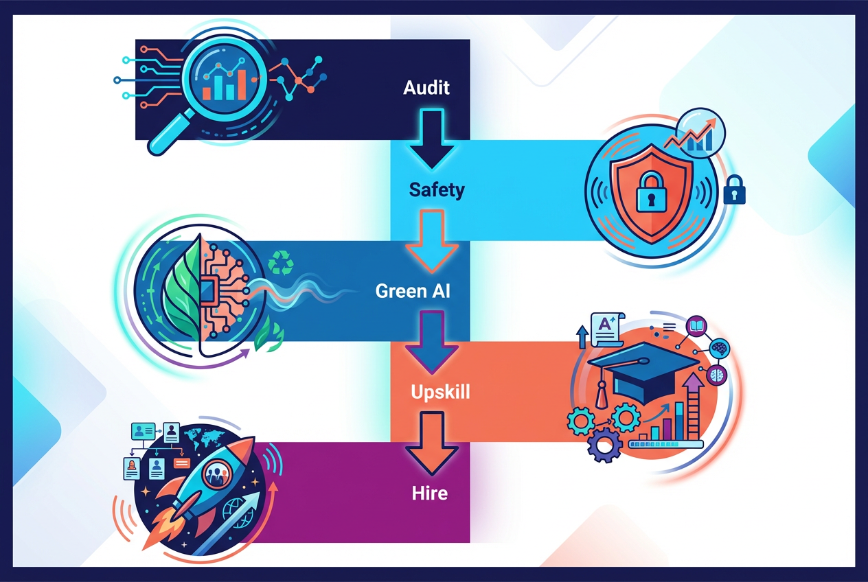 Infographic: 5 steps to mastering the twin transition