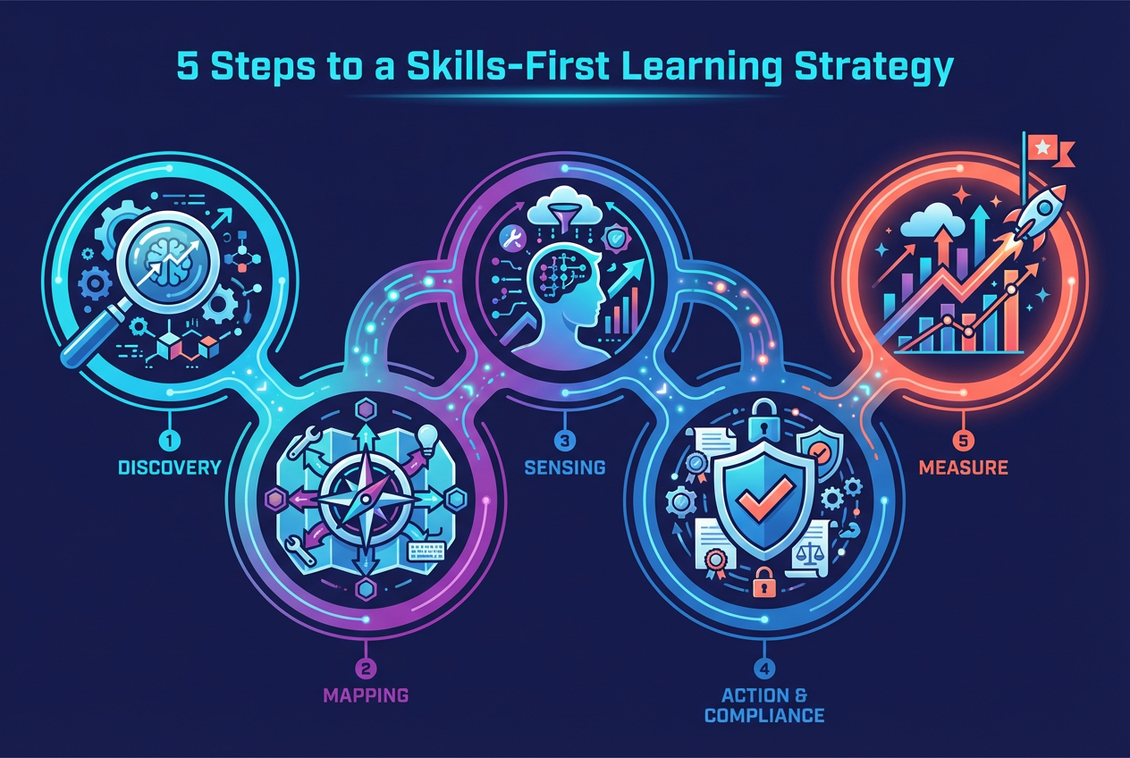 Infographic: 5 steps to a skills-first learning strategy