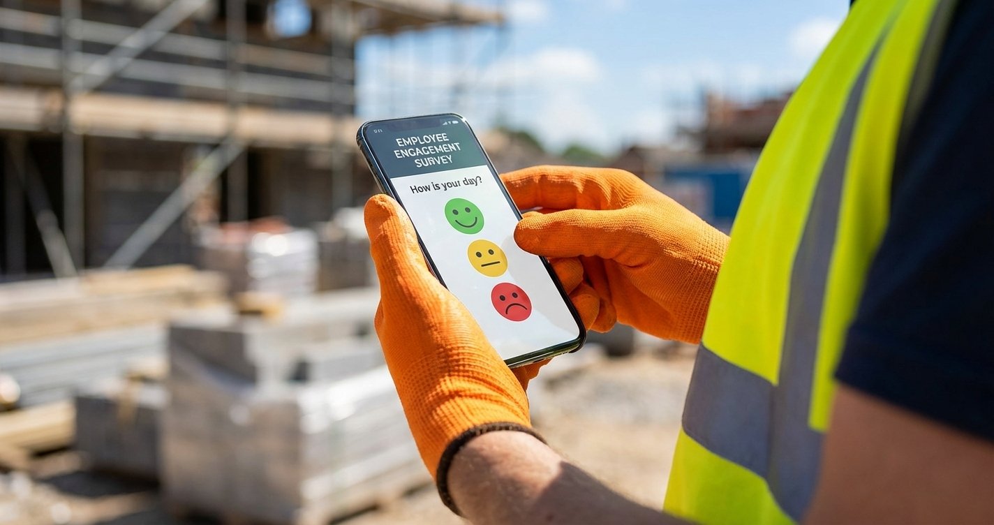 An illustration representing the 'full lifecycle' of an employee, showing a path from a job interview handshake to a happy...