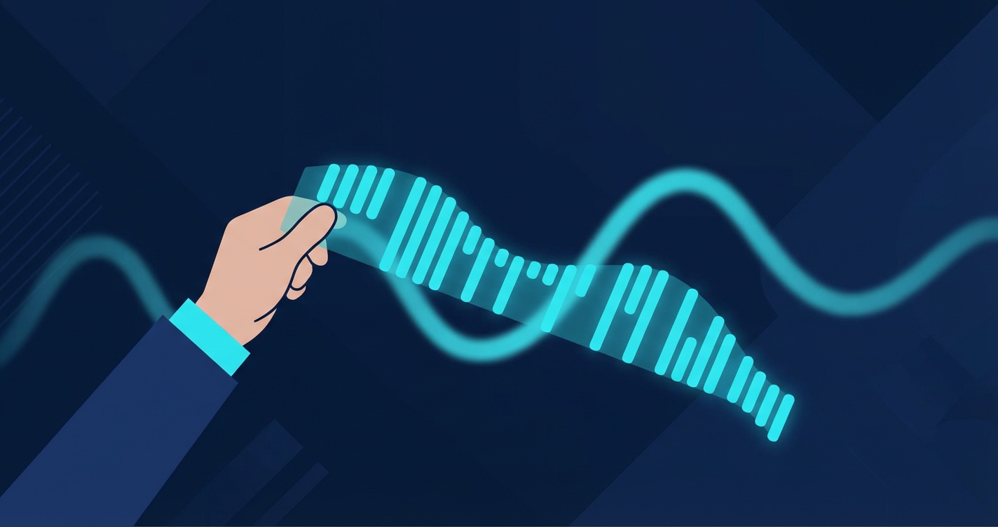 An illustration of a hand trying to measure a shifting, blurry line with a ruler that is also changing size, representing ...