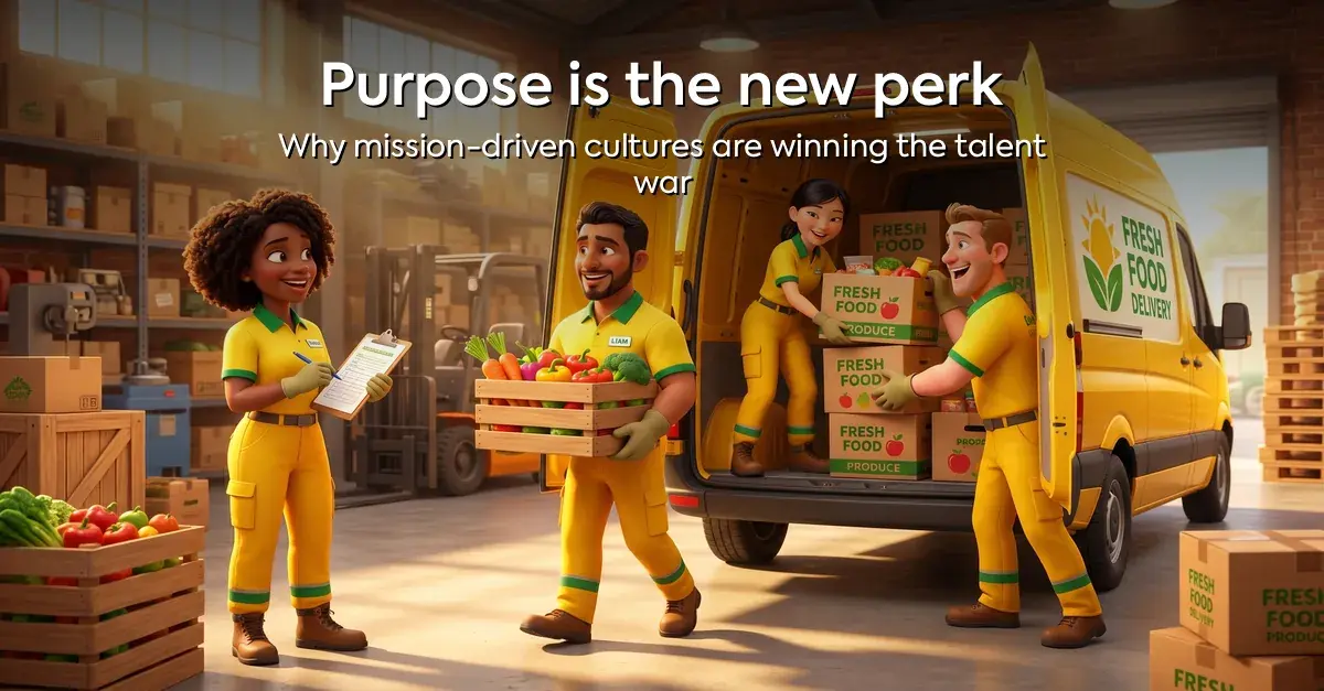 Purpose is the new perk (and why mission-driven cultures are winning the talent war)