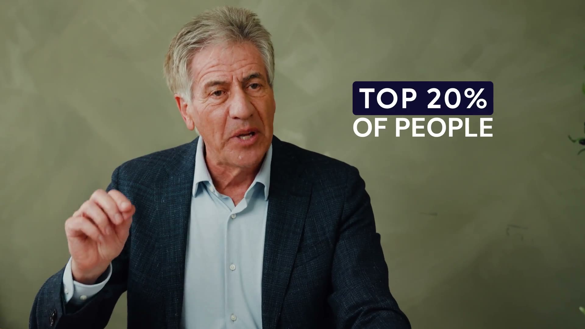 Andrew Banks to camera on benchmarking candidates against a client's top performers